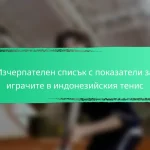Изчерпателен списък с показатели за играчите в индонезийския тенис